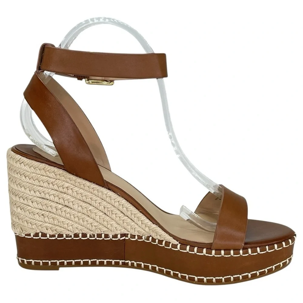 Lauren Ralph Lauren Hilarie Leather Womens Sandals Size 9.5M - Picture 4 of 13